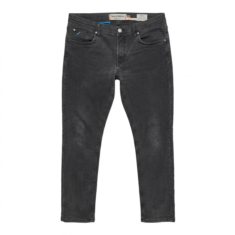 Tailor Vintage Canaan Slim Fit Pants Mens 36x32 Charcoal‎ Gray Comfort Stretch